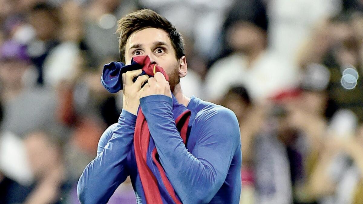 Lionel Messi ended intense speculation about his future on Friday. (AFP)