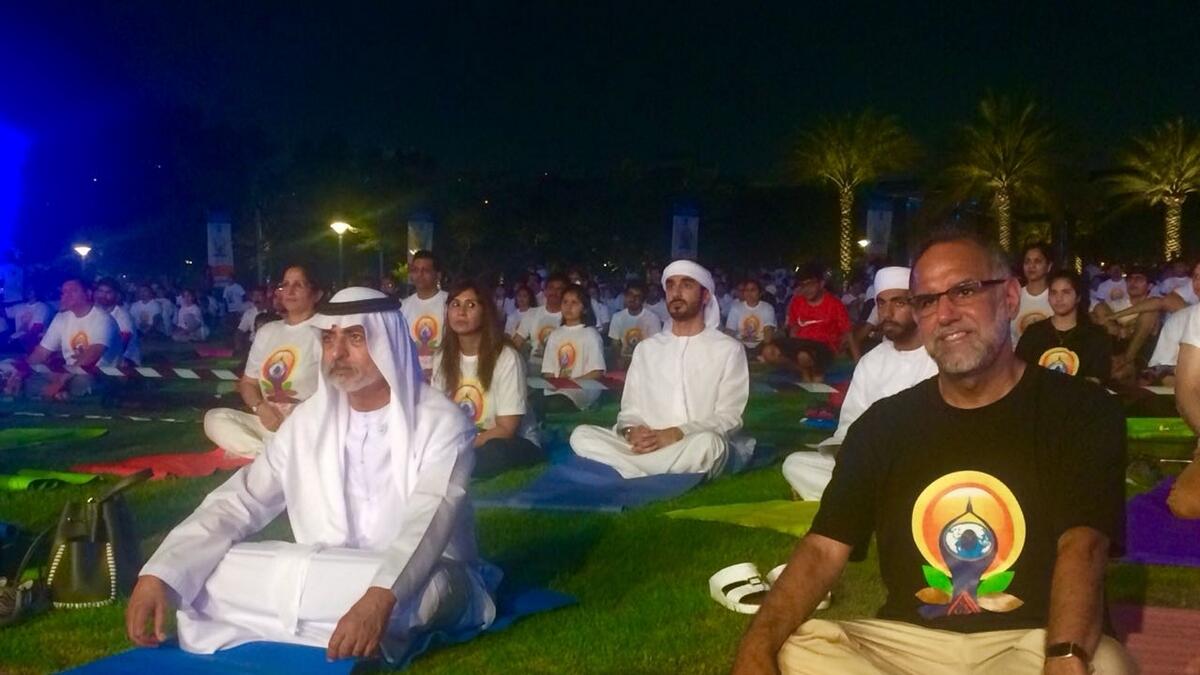 Thousands stretch it in Abu Dhabi