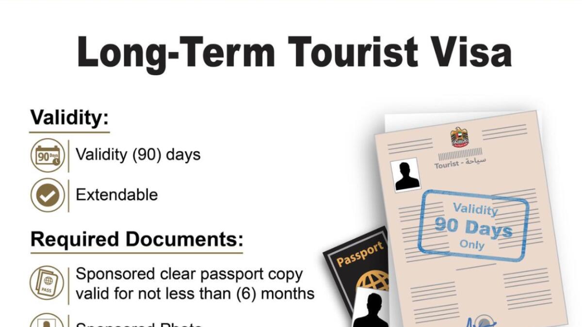 The long-term tourist visa is valid for 90 days and can be extended.