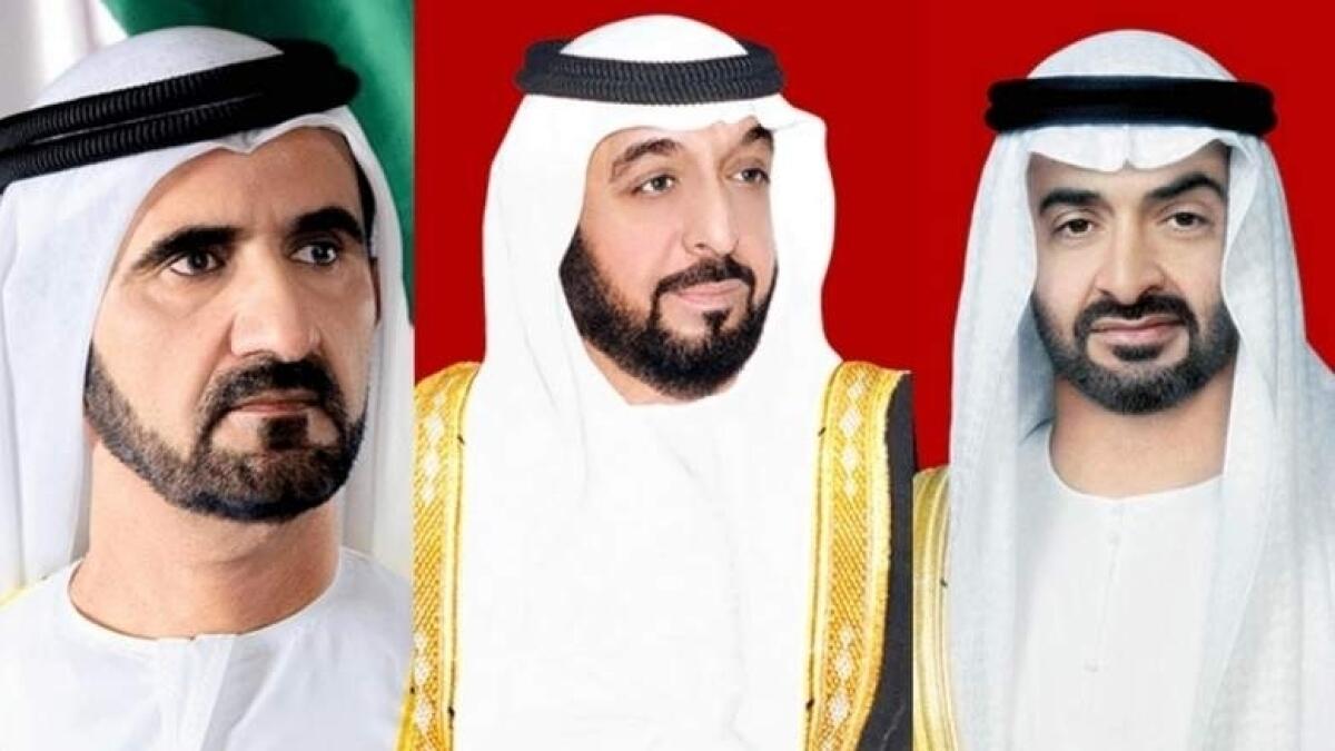 UAE leaders, New Year, Sheikh Khalifa