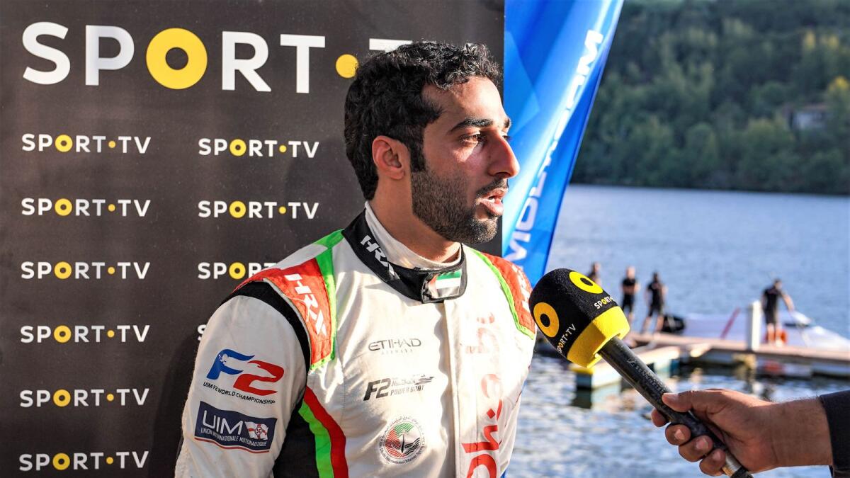 Victory in Portugal has moved Rashed Al Qemzi within sight of another F2 world title. — Supplied photo
