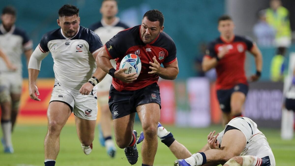 Dominant England run in seven tries to down United States 45-7
