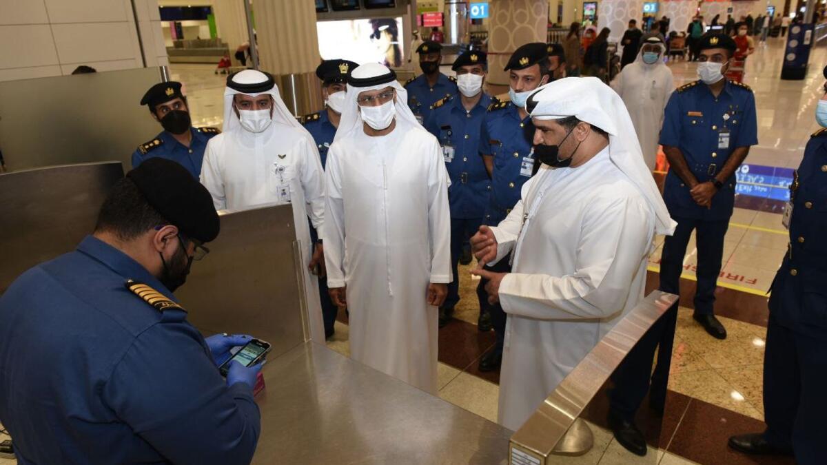 Ahmed Mahboob Musabih visits Dubai International Airport during the opening of Concourse A at Terminal 3 of the airport. — Courtesy: Twitter