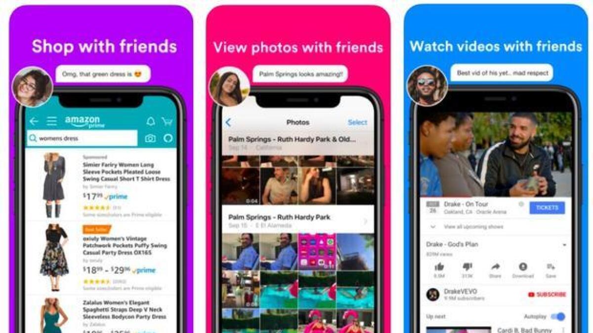 Squad lets you hang out with friends in all of your favorite apps. In Squad, instead of just seeing each other's faces, the app lets you also screen share. When you use Squad, you can have a video chat with up to six people.
