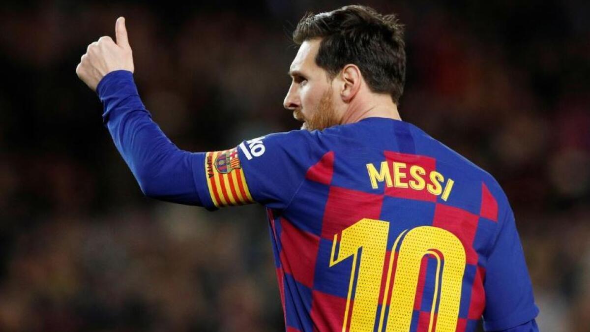 Messi is the first player to finish as the league's top scorer in seven different seasons. (Reuters)