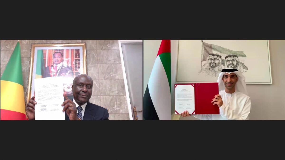 The conclusion of negotiations was confirmed by the signing of a joint statement by Dr Thani bin Ahmed Al Zeyoudi, UAE Minister of State for Foreign Trade, and Jean-Baptiste Ondaye, Minister of Economy and Finance for the Republic of Congo-Brazzaville. — Supplied photo