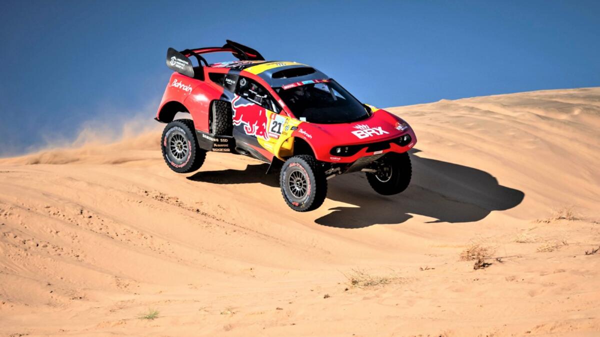 Nine-time WRC Champion Sebastien Loeb tackles the stage on Sunday. — Supplied photo
