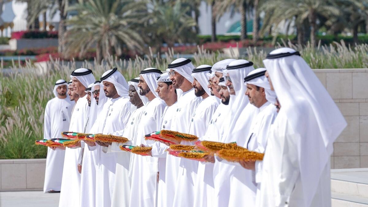UAE leaders pay homage to martyrs at Wahat Al Karama