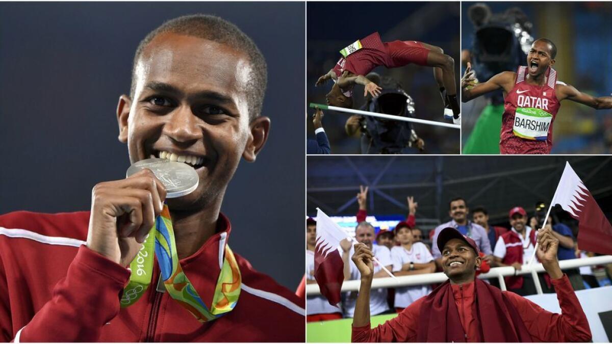 Qatar's Mutaz Essa Barshim claimed this country’s first ever Olympic medal, winning silver in the men's high jump in Rio 2016 Olympic Games on August 16, 2016.