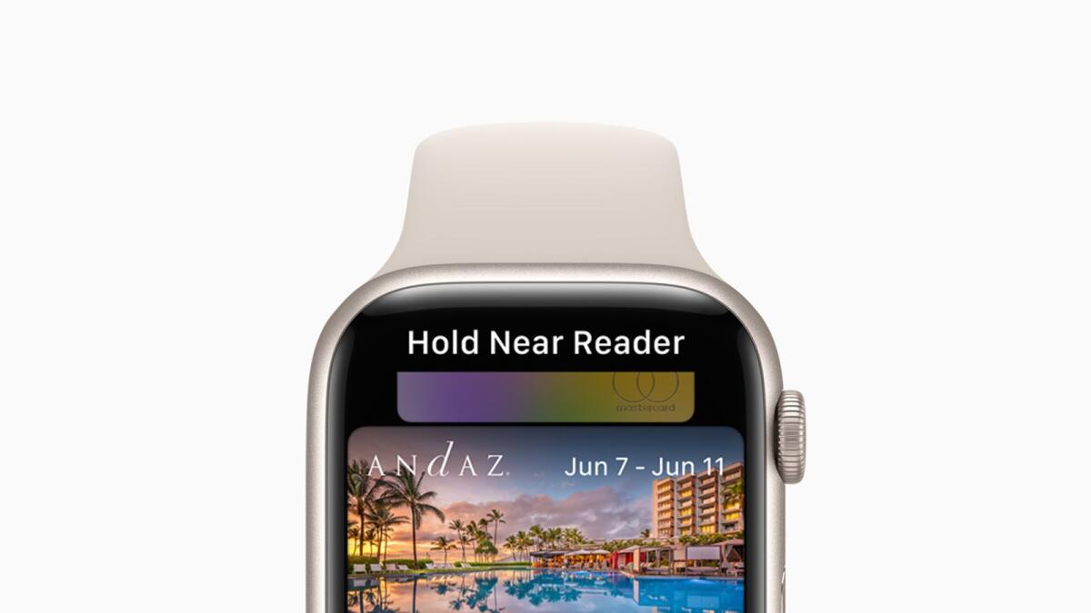 The new model is fitted with the watchOS 8, released in September this year, and boasts a larger, more advanced display, enhanced durability, faster charging, and some brand-new aluminium case colours. — Supplied photo