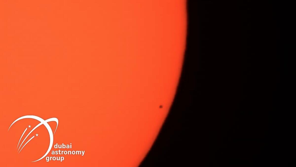 Mercury transit, planet mercury, Sun, Dubai Astronomy Group