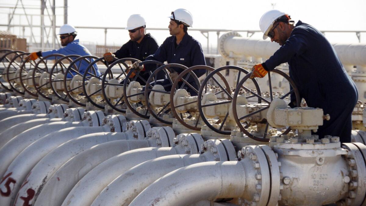 Brent crude futures rebounded by $3.77, or 4.4 per cent, to $88.91 a barrel by 1226GMT. US West Texas Intermediate crude was up $3.95, or five per cent, at $83.44. — File photo