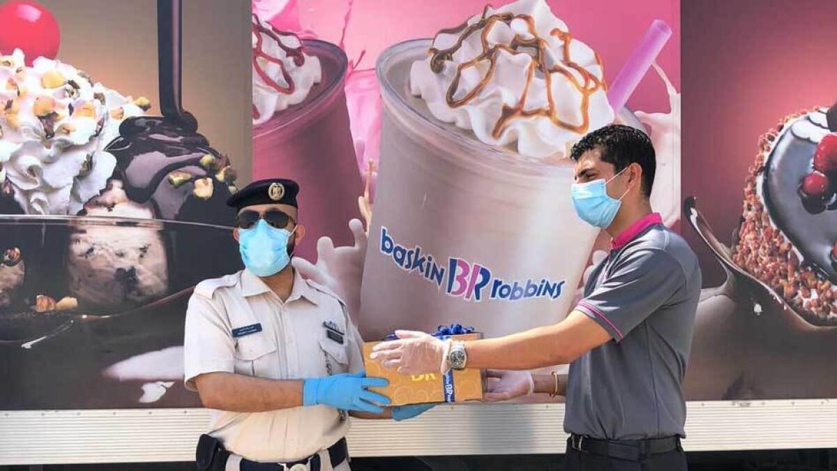 Baskin Robbins, honours, Abu Dhabi Police, 2-day, ice cream treat,