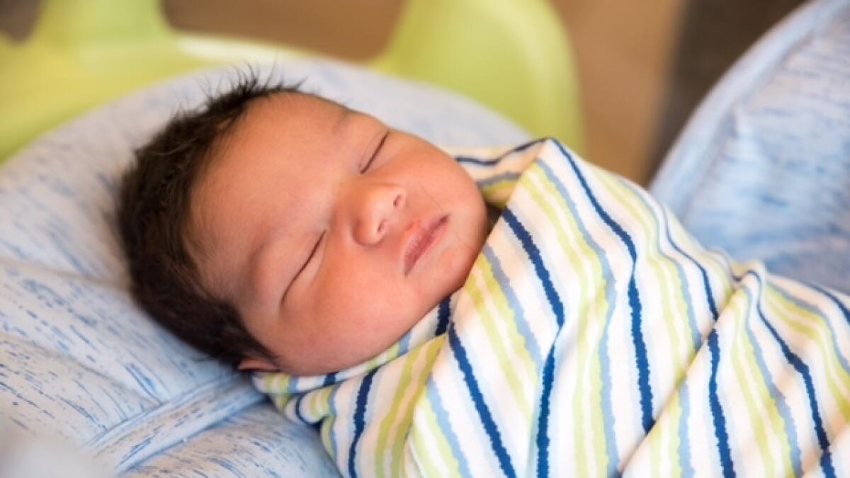 Baby Mohammed born at Danat Al Emarat.