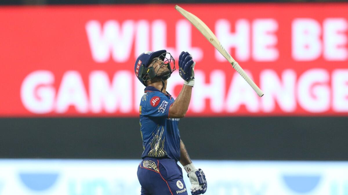 Mumbai Indians opener Ishan Kishan struck a 32-ball 84 against Sunrisers Hyderabad in Abu Dhabi on Friday. — BCCI
