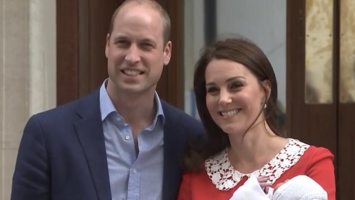 Prince William and Kate name their newborn son