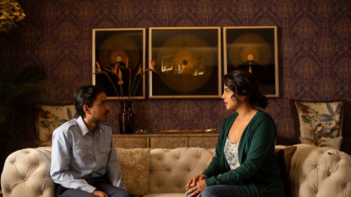 Adarsh Gourav with Priyanka Chopra in 'The White Tiger' (Photo/AP)