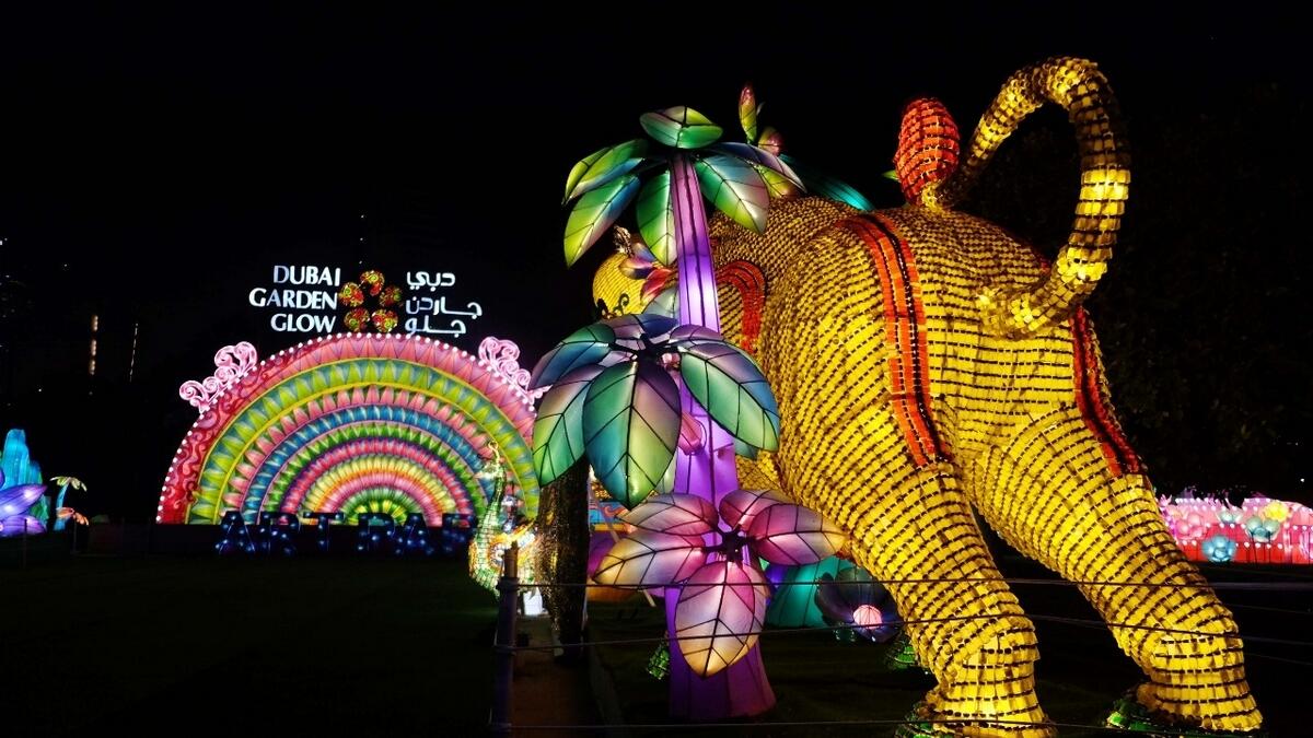 Dubai Garden Glow, a unique theme park in Zabeel Park, opened for its fifth season on Tuesday, October 1, 2019. Photo by Shihab/ Khaleej Times