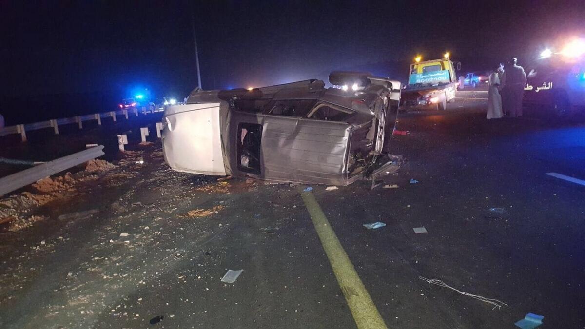 Emirati killed, 5 injured in horrific road accident 