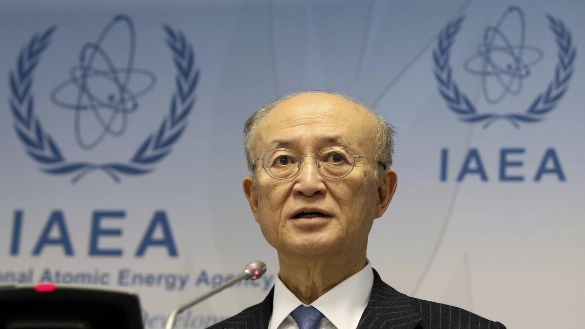IAEA chief Yukiya Amano.- AP file photo 
