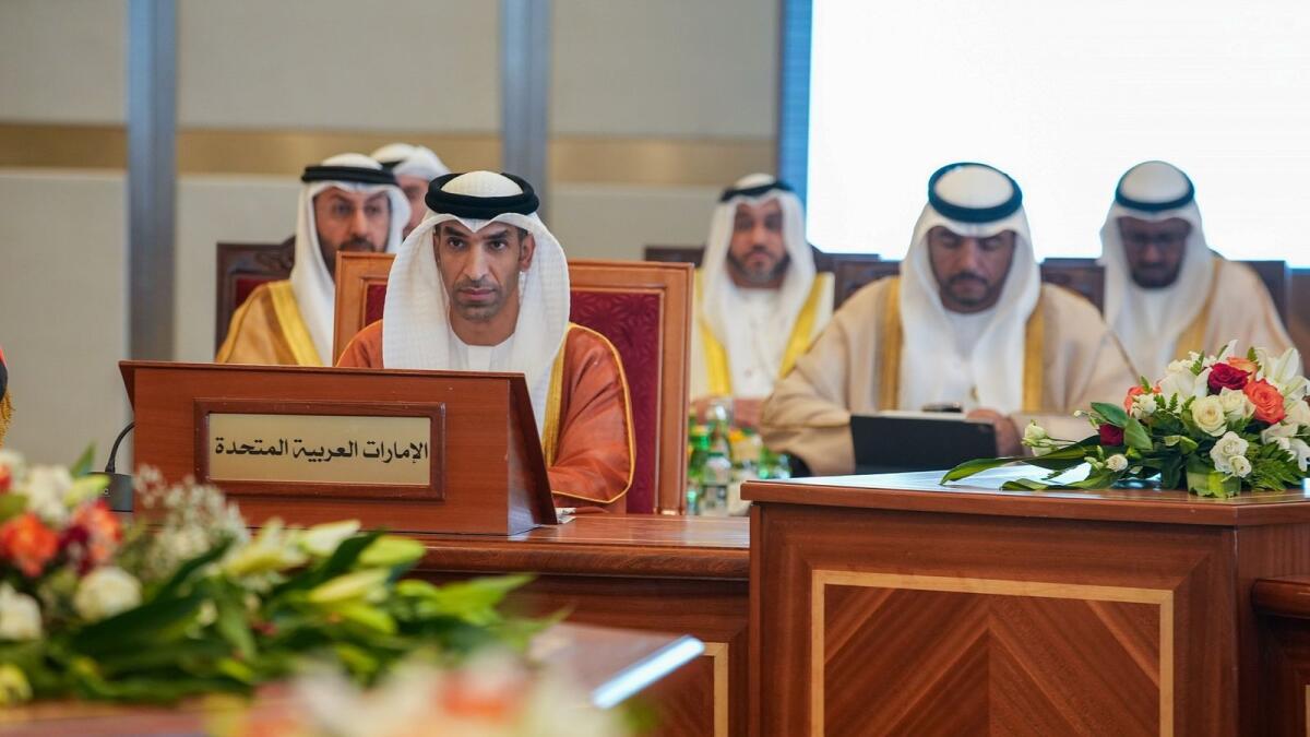 Dr Thani bin Ahmed Al Zeyoudi attends the 65th GCC Trade Cooperation Committee meeting. — Wam