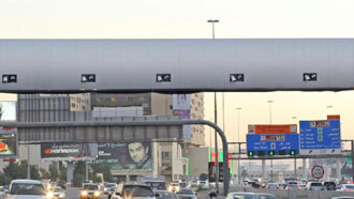 Salik gates at Mamzar bridge, Airport Tunnel from April 15