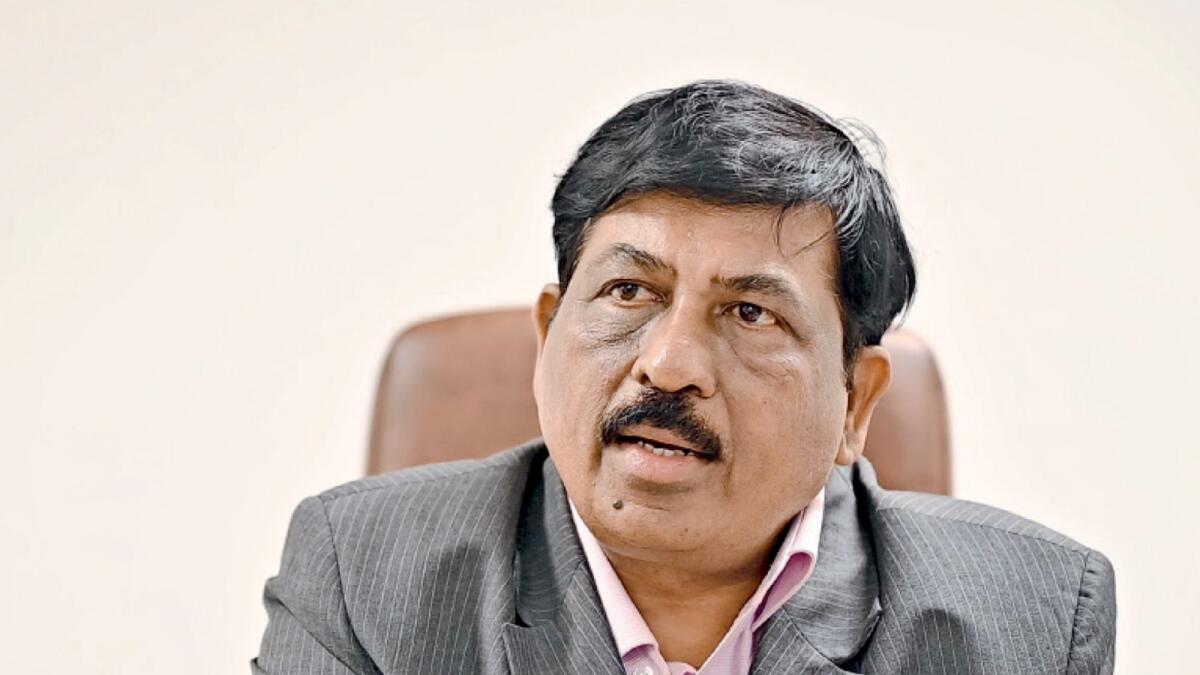 Murugesh Nirani, Minister for Large and Medium Scale Industries, Government of Karnataka, India. KT photo/Neeraj Mjurali