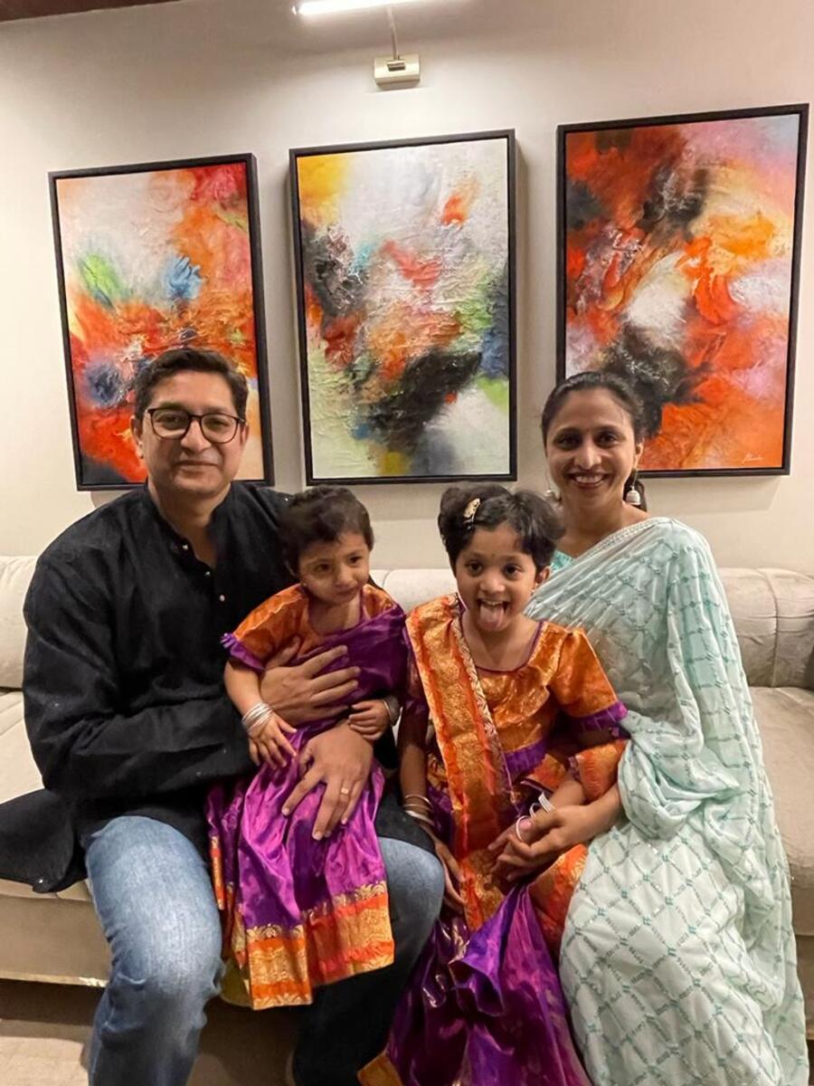 Bhavya Rao with her family