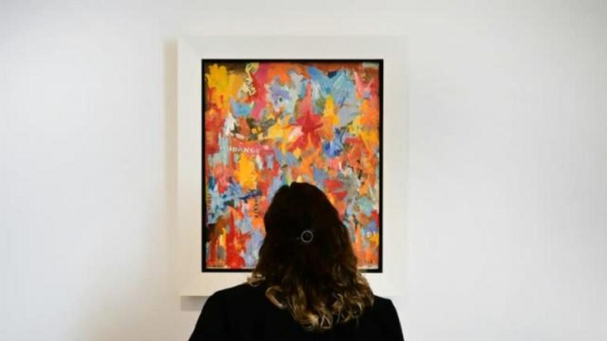 Jasper Johns' 'Small False Start' on display at Christie's Los Angeles