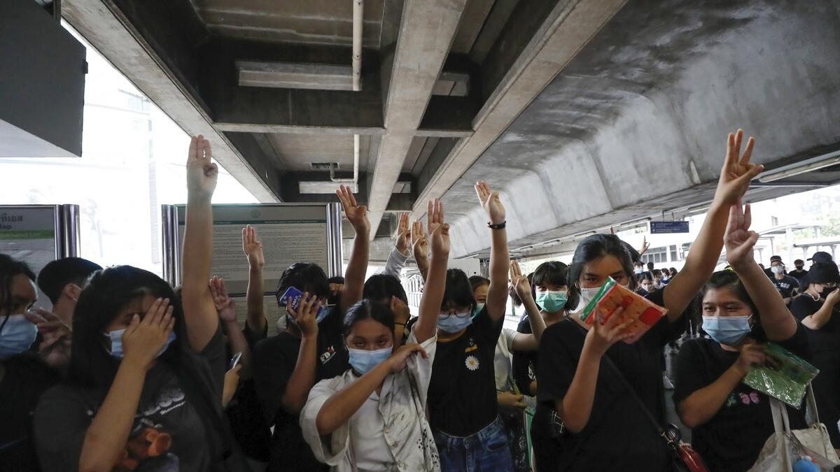 Bangkok,  transit systems, protesters