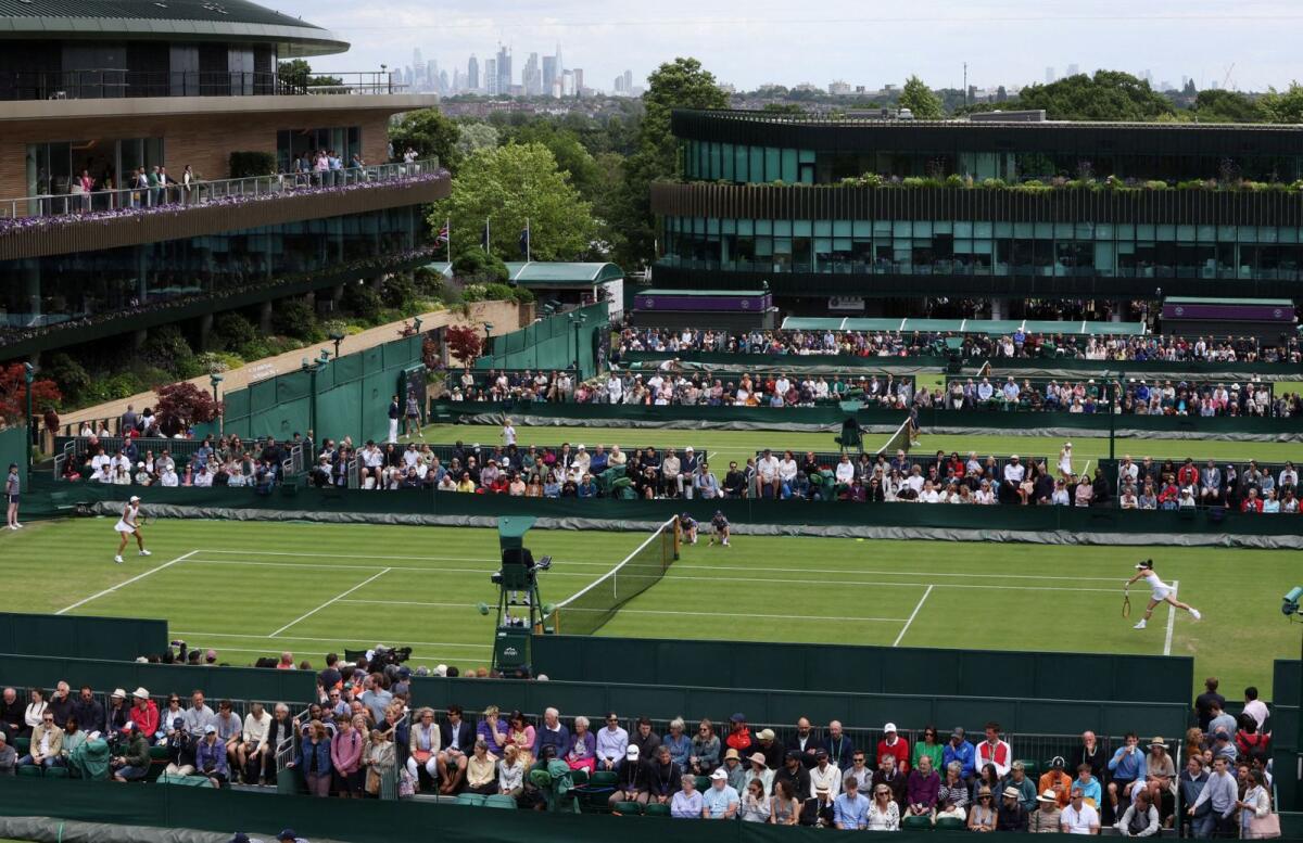 The All England Lawn Tennis and Croquet Club in London. — Reuters