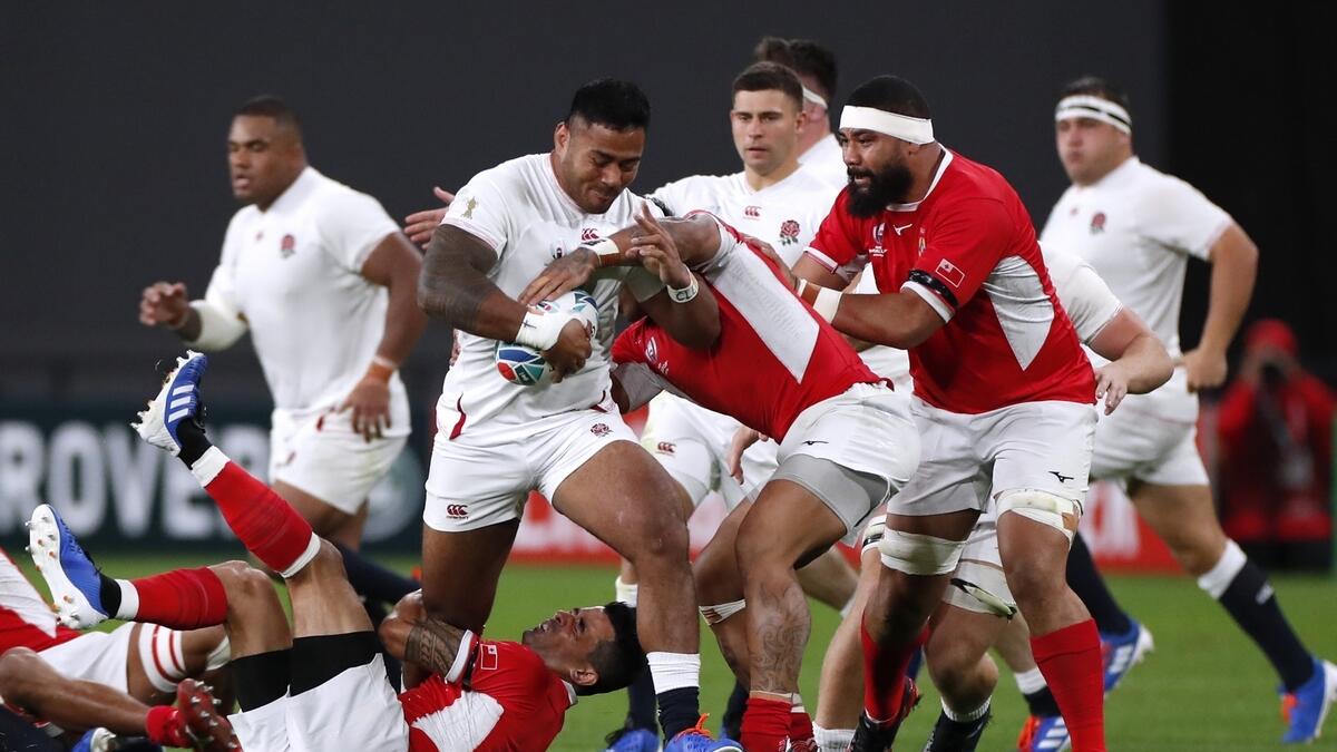 Tuilagi double leads untidy England to bonus-point win over Tonga