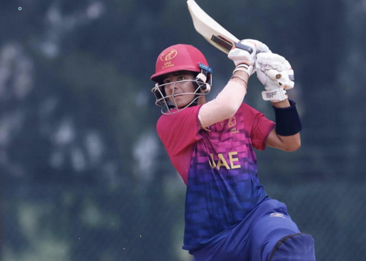 Tanish Suri played a match-winning knock against Sri Lanka in the Under-19 Asia Cup on Monday. — Supplied photos