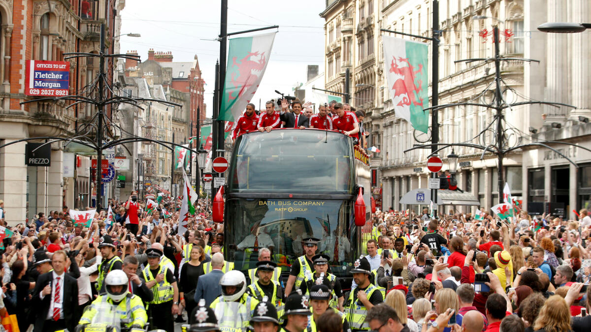 Cardiff comes to standstill to welcome home heroes