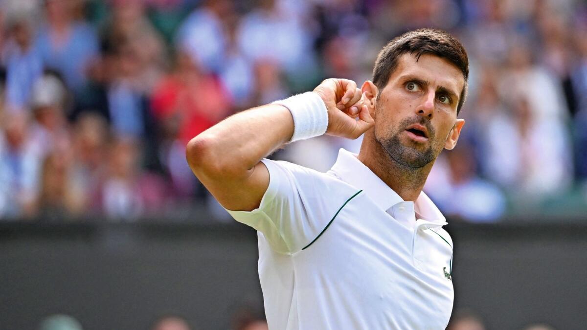 Serbia's Novak Djokovic.— AFP