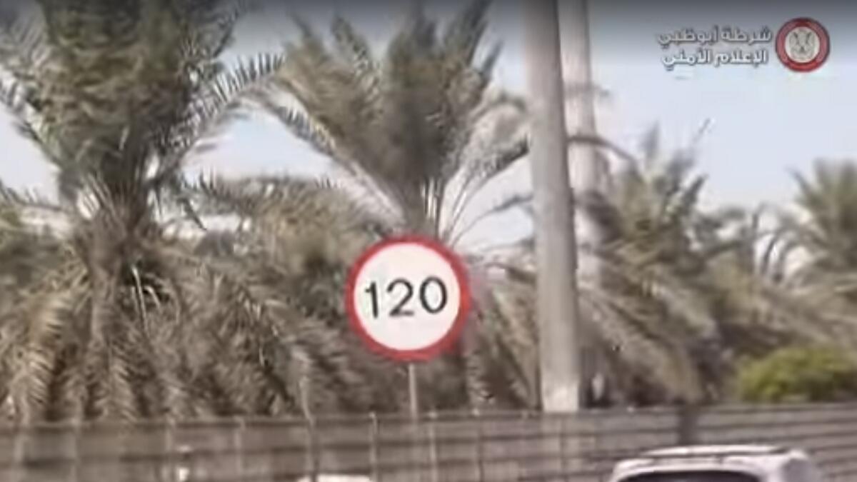 UAE police, speed limit, fine, Abu Dhbai