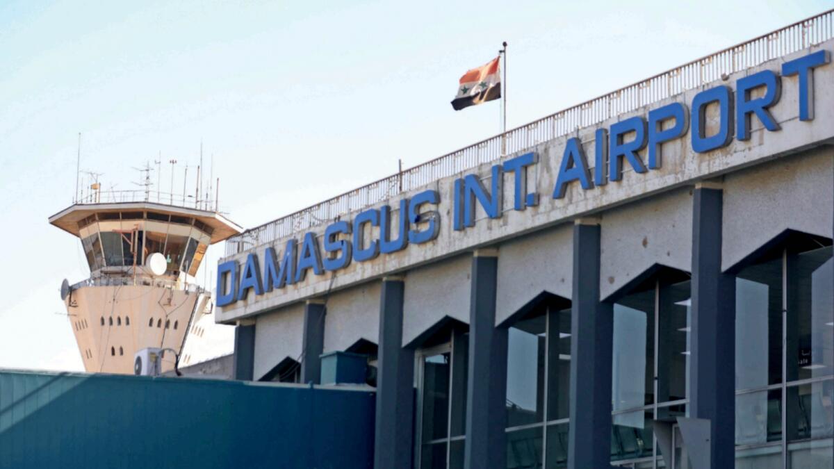 Damascus International Airport. — AFP file