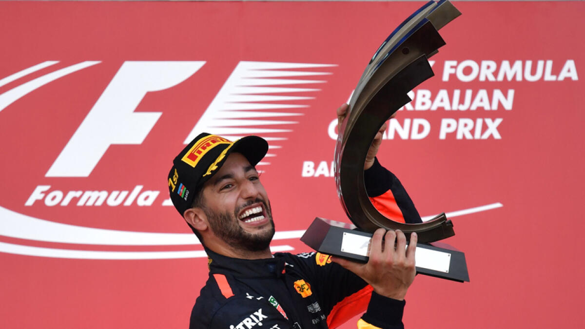 Ricciardo wins chaotic Azerbaijan Grand Prix