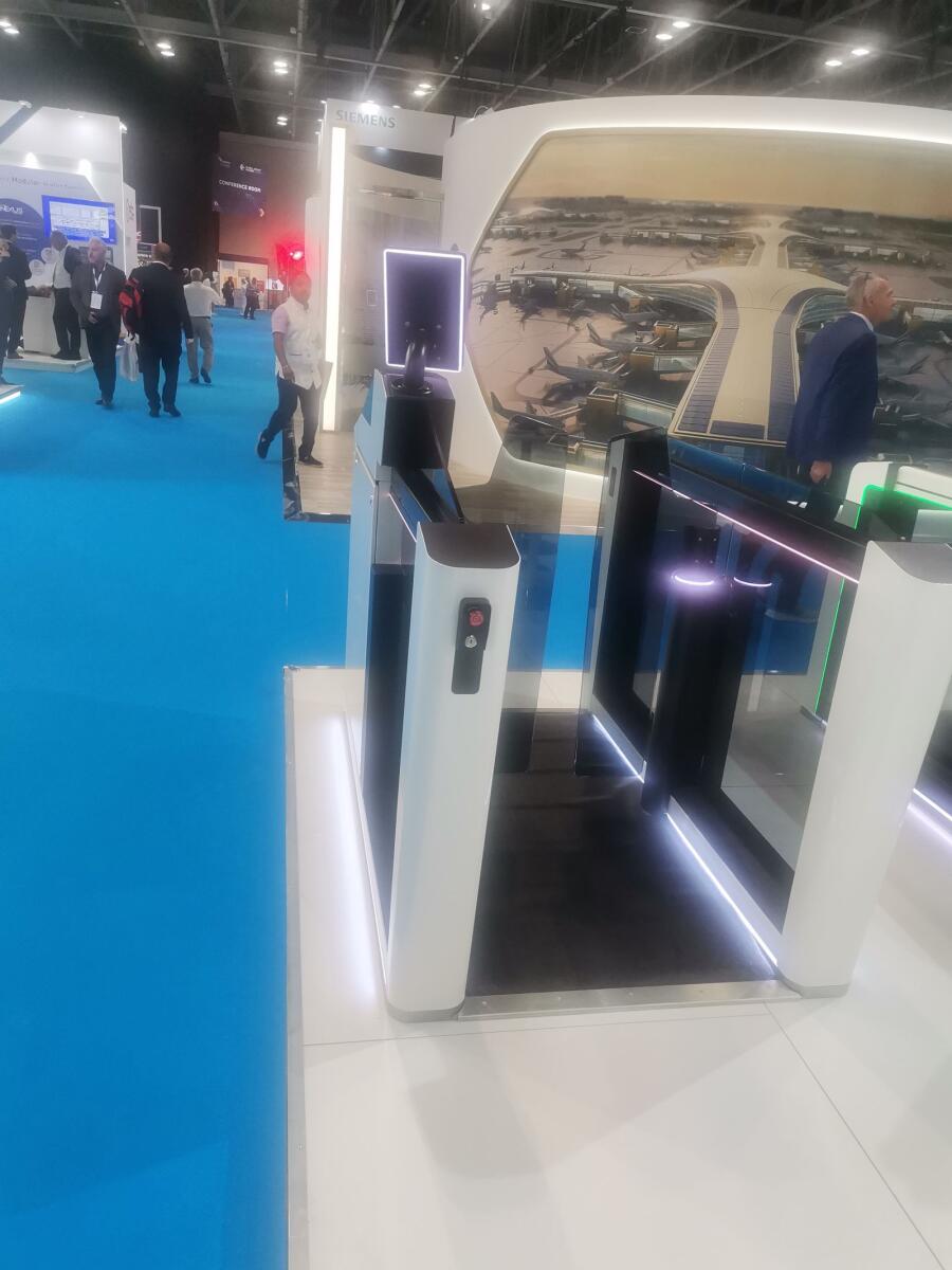 German company Magnetic is showcasing its smart gate for self-boarding for a smoother and faster flow of passengers. — supplied photo