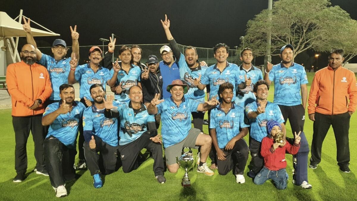 Members of the Dubai Mammoths team after their victory. (Supplied photo)