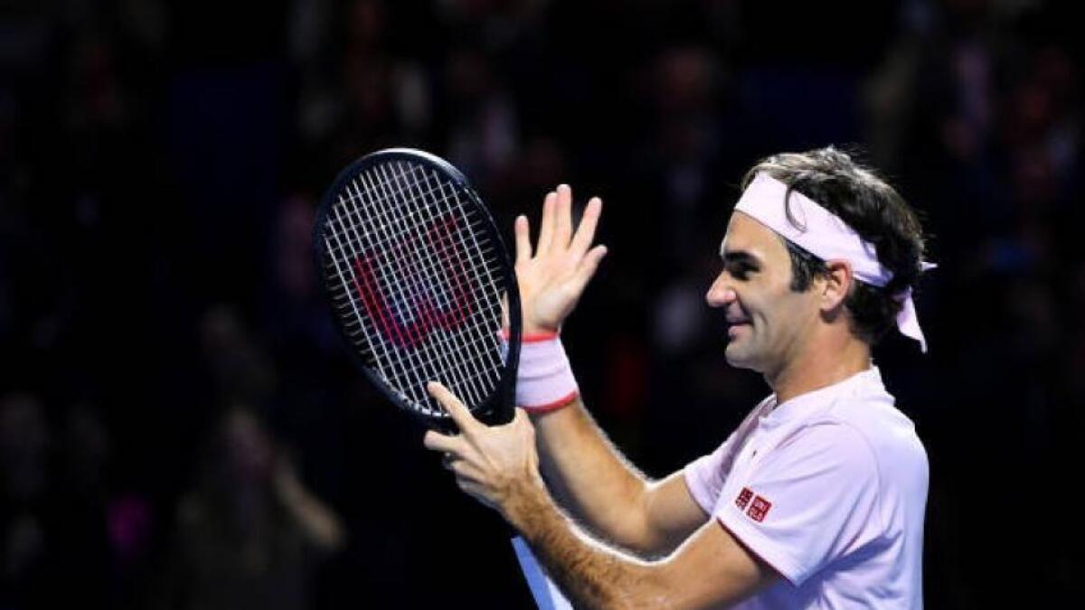 Roger Federer is doing it for cause