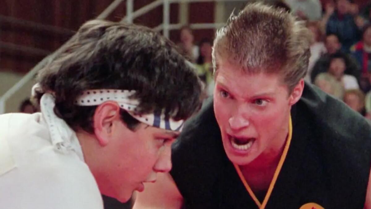 Sean Kanan in a still from 'The Karate Kid Part III'.