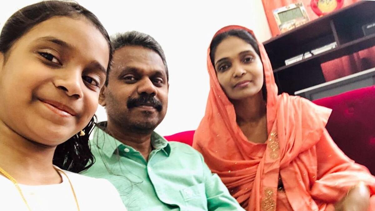 Resident Pareeth Rawther and his family