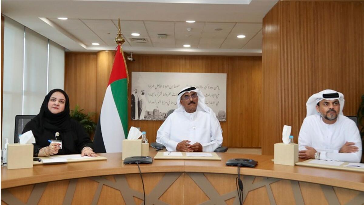 Dr Abdullah Belhaif Al Nuaimi at the council meeting. — Wam