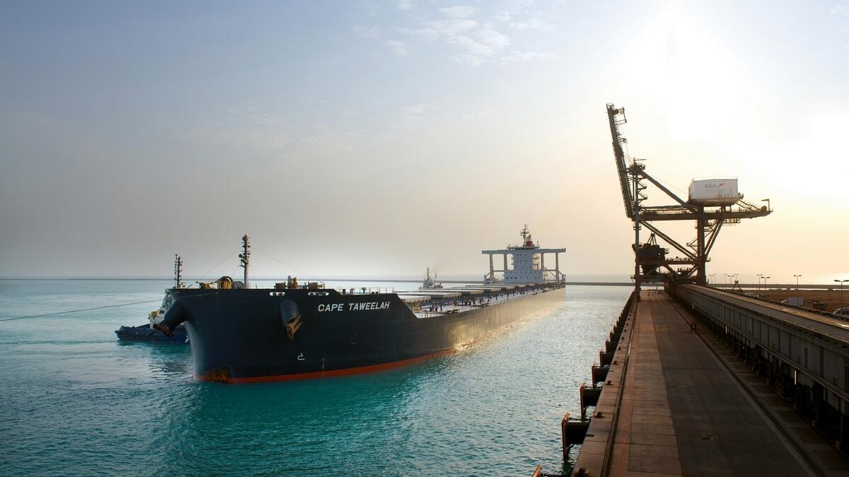 EGA, Abu Dhabi Ports welcome largest bulk cargo ship at Khalifa Port