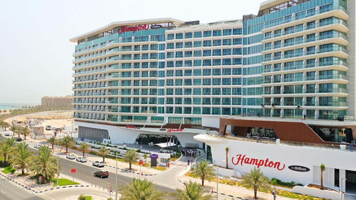 Hampton by Hilton Marjan Island has opened doors to guests offering spectacular sea and island views across its 515 rooms. — Supplied photo
