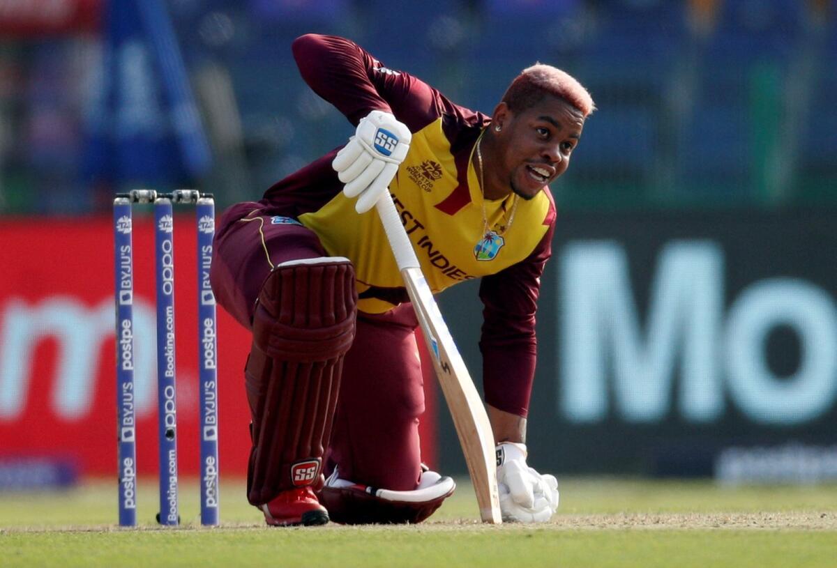 West Indies batsman Shimron Hetmyer. (Reuters)
