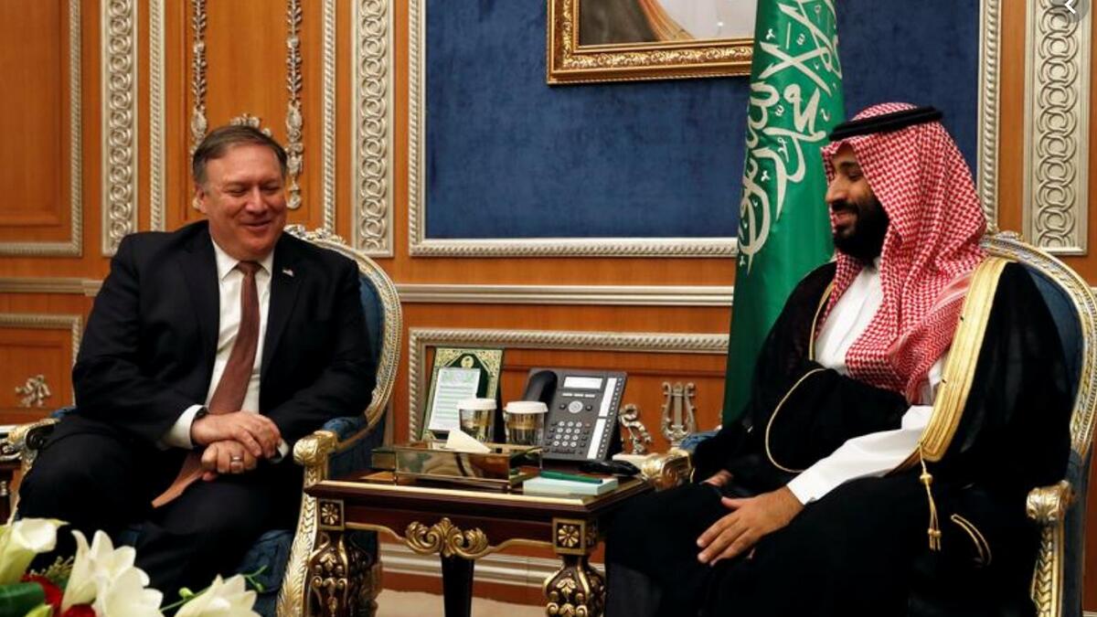 Saudi Crown Prince, Pompeo, Mohammed bin Salman, Iran, yemen