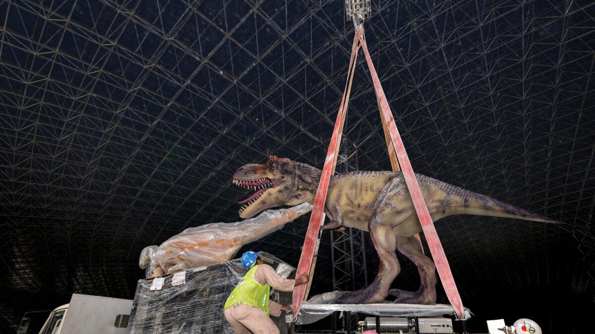 Roam with dinosaurs at Dubais IMG Worlds of Adventure