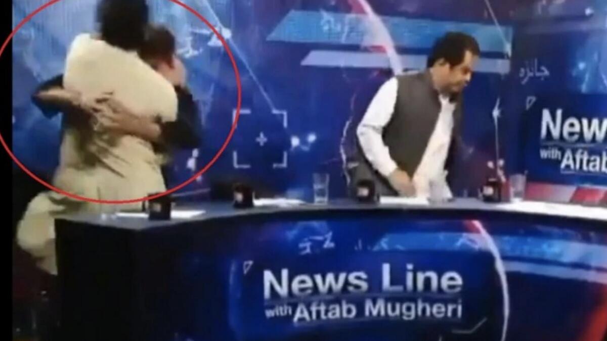 Video: Pakistani politician, journalist get violent on live TV show